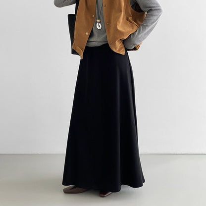 5カラー【ボトムス】裏起毛 スカート 気品ある無地 ドレープ感 レディース すっきりAライン フレアスカート【JZシリーズ】