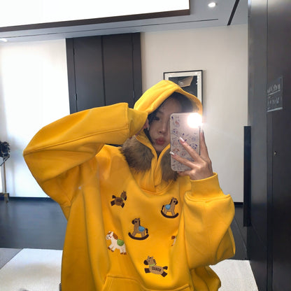 【トップス】 裏起毛 ポニー ポニー フード付き 春 秋 冬 フード付き パーカー 【FCシリーズ】