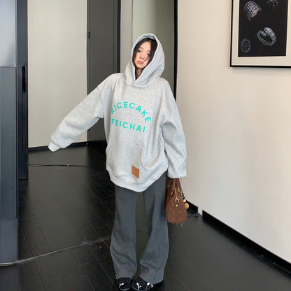 【トップス】裏起毛 春 秋 冬 立体プリント フード付き パーカー 【FCシリーズ】