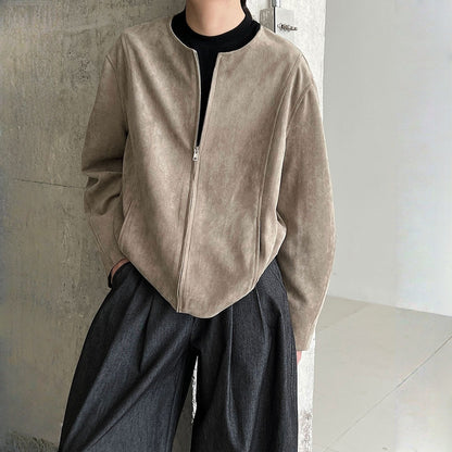 【アウター】春 秋 冬 スエード調 エレガント ジャケット 【JZシリーズ】