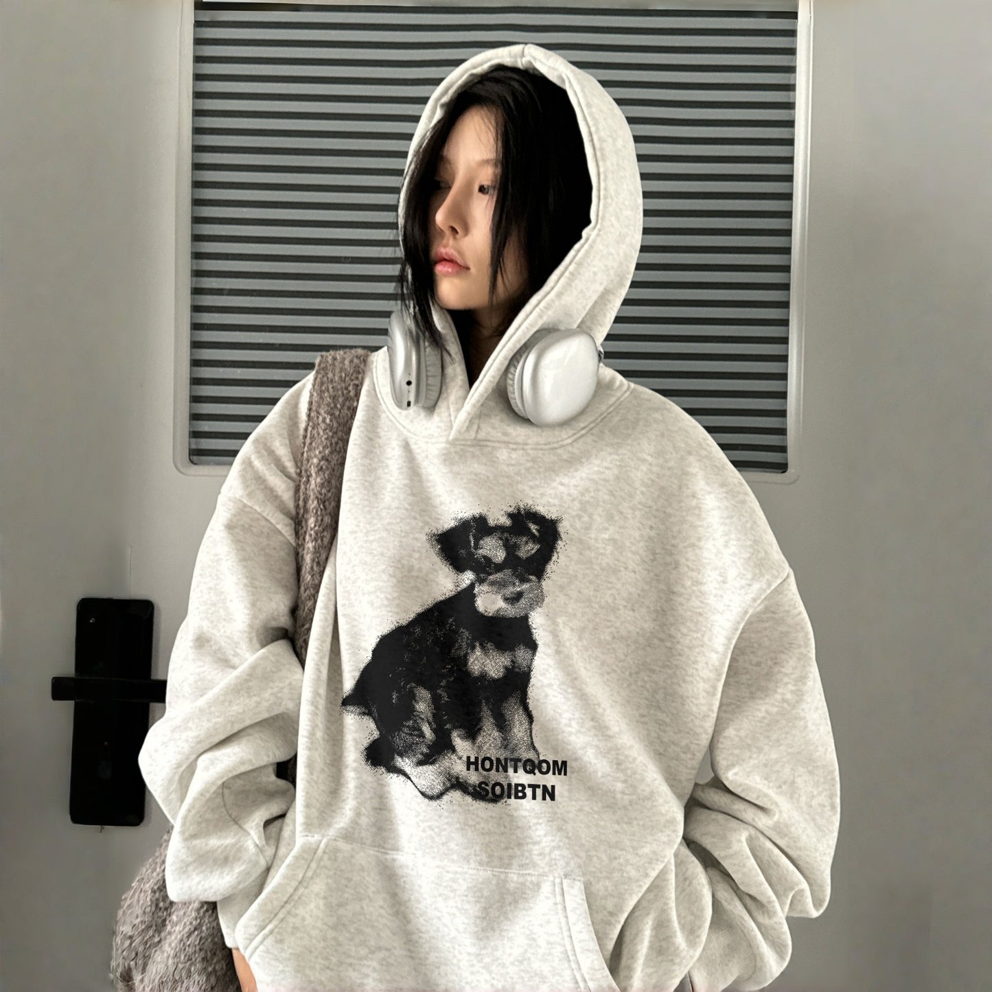 【トップス】oversize レトロ 合わせやすい 若見え  パーカー【FCシリーズ】