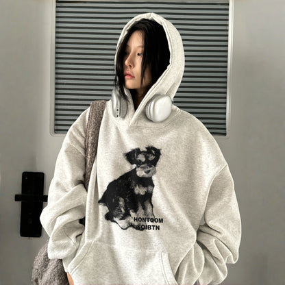 【トップス】oversize レトロ 合わせやすい 若見え  パーカー【FCシリーズ】