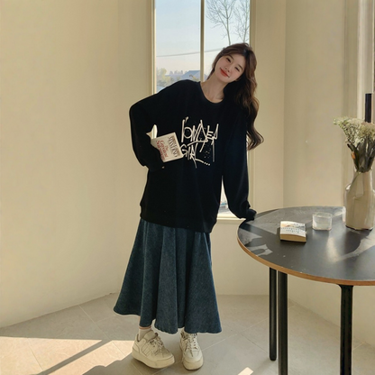 【ワンピース】切り替え 春 秋 冬 レイヤード風 スウェットワンピース 【JZシリーズ】