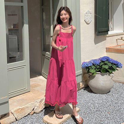 【ワンピース】リゾート風 ファッション エレガンス シェイプアップ ノースリーブキャミソールワンピース【JZシリーズ】