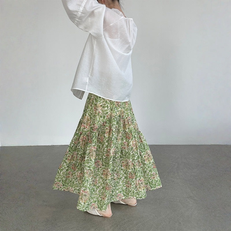 期間限定⭐️60%OFF【ボトムス】ドーパミン 爽やか 合わせやすい ミモレ丈スカート【SHシリーズ】