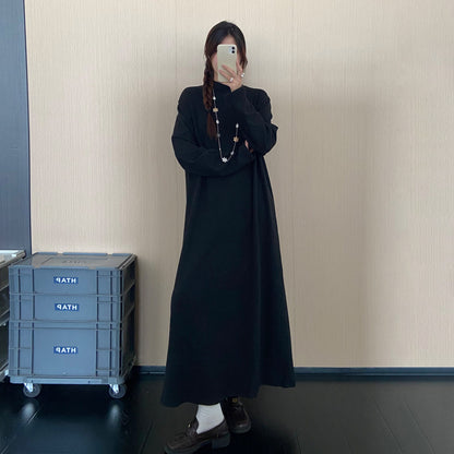 【ワンピース】大人上品ニットワンピース レディース 秋冬新作 ロング丈 ゆったり 着回し 大人カジュアル【JZシリーズ】