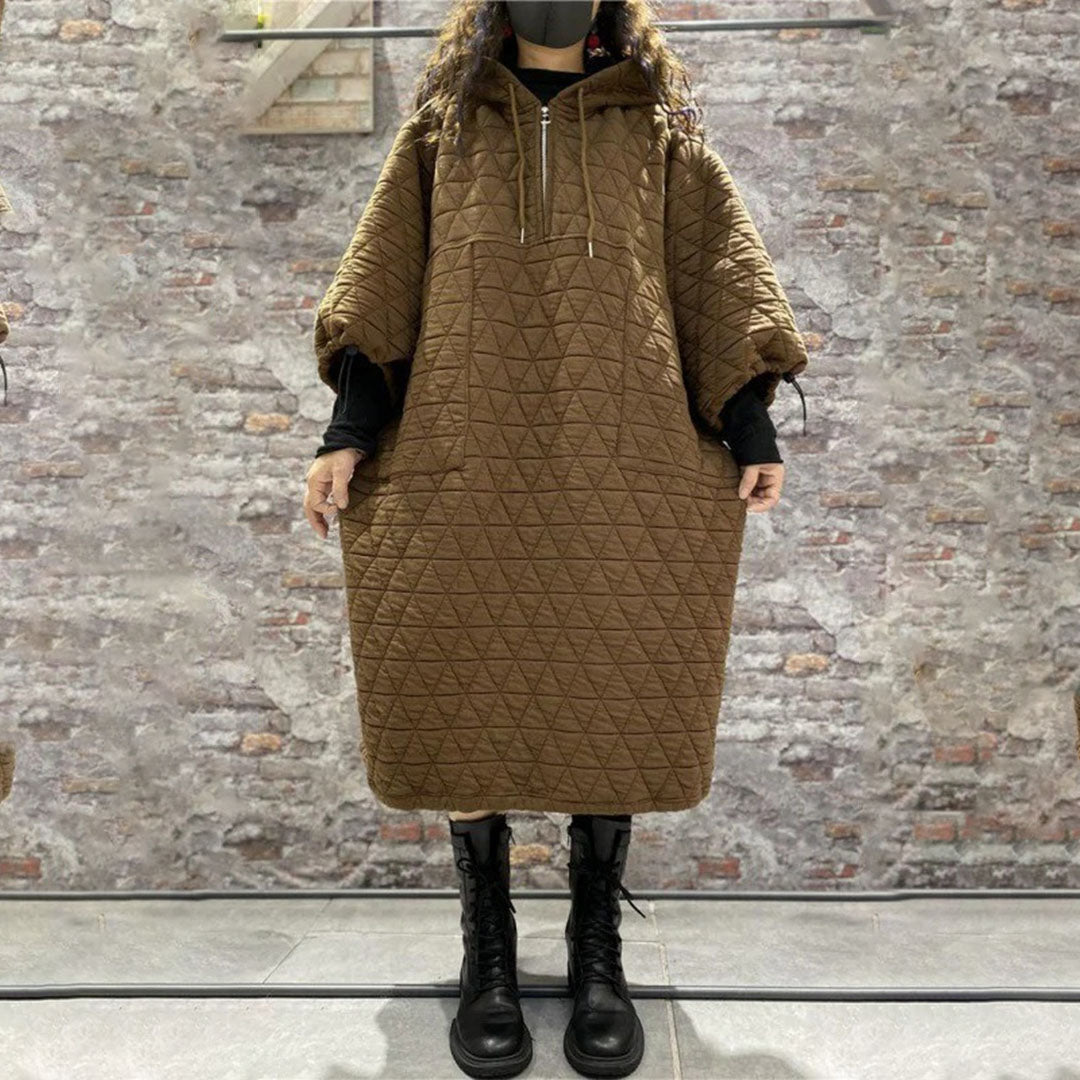 【24AW】【ワンピース】追加TYPE 韓国風 ゆったり プラスサイズ 長袖ワンピース