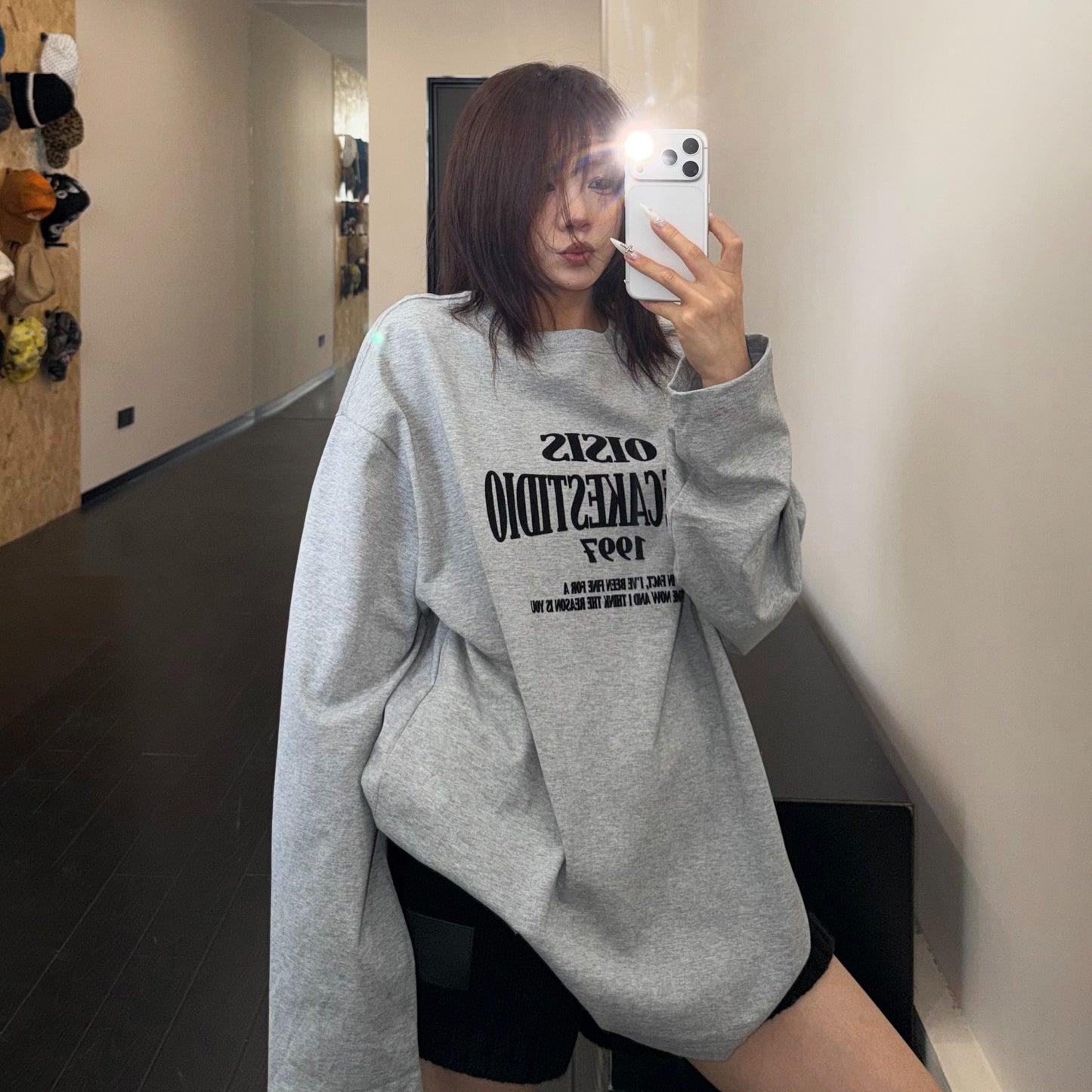【トップス】コットンロゴロンT レディース リラックスシルエット 長袖Tシャツ 秋コーデ【FCシリーズ】