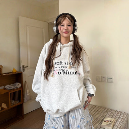 【トップス】韓国風 フード付き アルファベット スタイリッシュ パーカー【FCシリーズ】