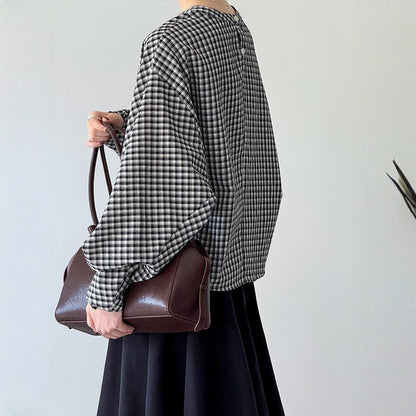 【トップス】春 秋 冬トレンド  格子柄 シャツ 【JZシリーズ】