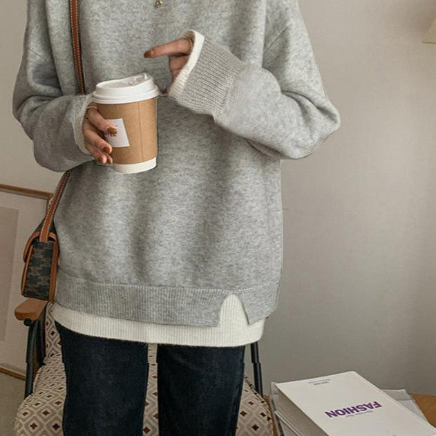 トップス】人気 合わせやすい 若見え ニットセーター – MADOECHO