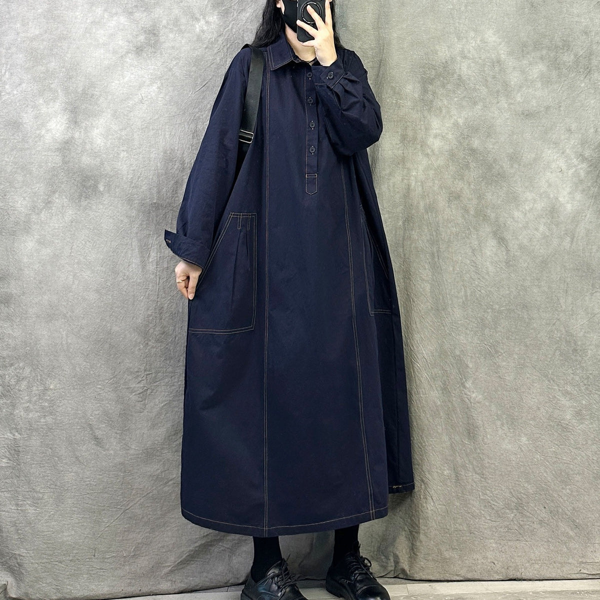 【ワンピース】上品な雰囲気 長袖 大きいサイズ ワンピース  【JZシリーズ】