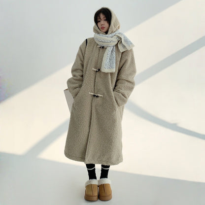 【アウター】春 秋 冬 ヘビーウェイト ツイード フード付き コート 【FCシリーズ】