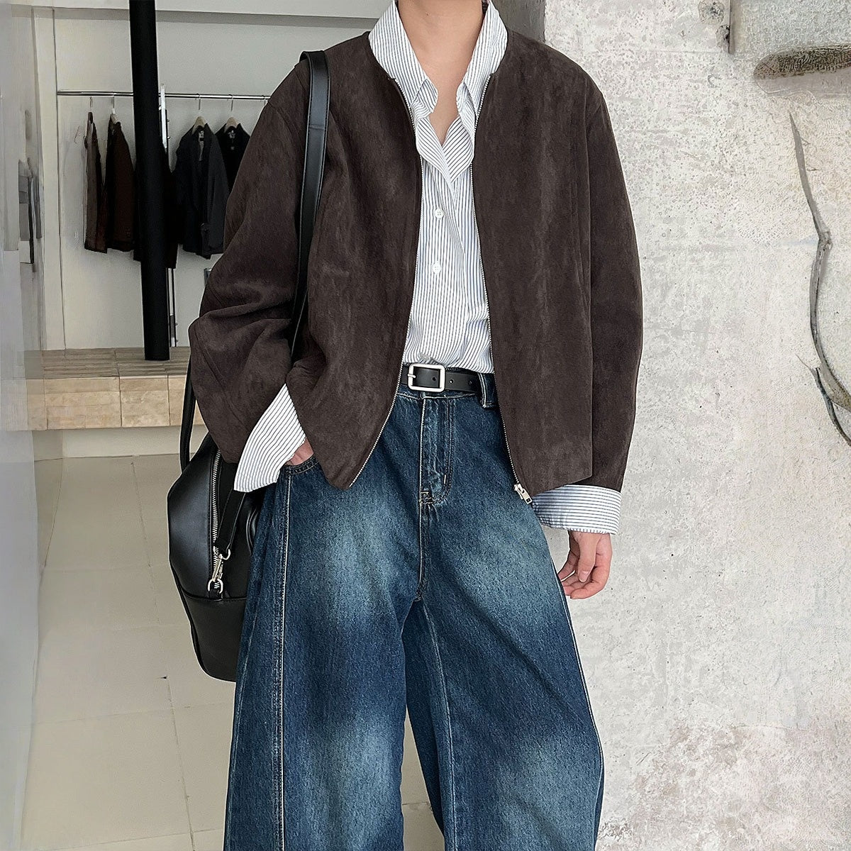 【アウター】春 秋 冬 スエード調 エレガント ジャケット 【JZシリーズ】