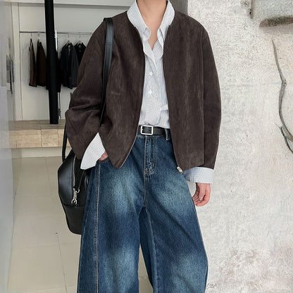 【アウター】春 秋 冬 スエード調 エレガント ジャケット 【JZシリーズ】
