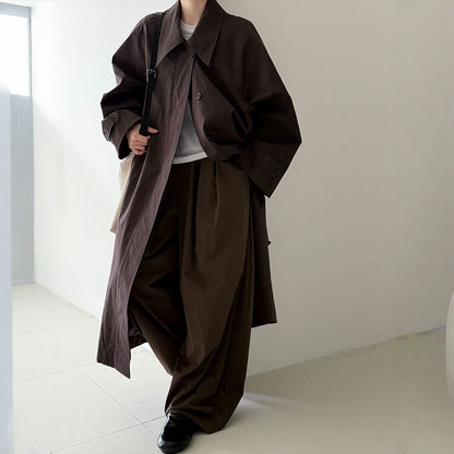 【アウター】春 秋 冬 ベルト付き スリム見え テーラードカラー トレンチコート 【JZシリーズ】