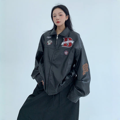 【アウター】春 秋 冬 アメリカン バーンスタイル 刺繍 ジャケット 【FCシリーズ】