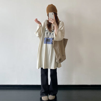 【トップス】アシンメトリーTシャツ レディース 半袖 オーバーサイズ ロング丈【FCシリーズ】