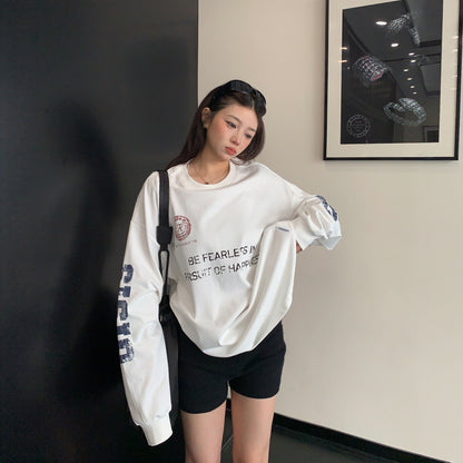 【トップス】ゆったり アメカジ ヴィンテージ加工  ロゴプリント Ｔシャツ 【FCシリーズ】