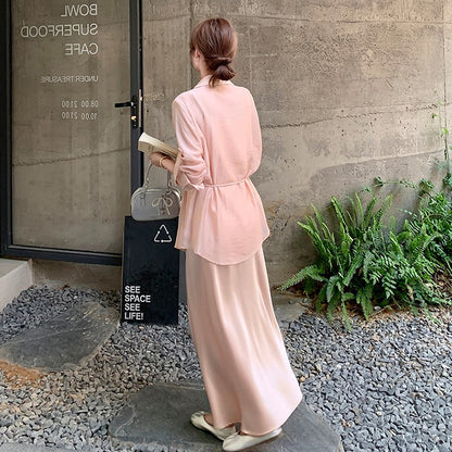 2点セット！【セットアップ 】薄手 UVカットシャツ＋ノースリーブワンピース レディース 夏 2025新作 【JZシリーズ】