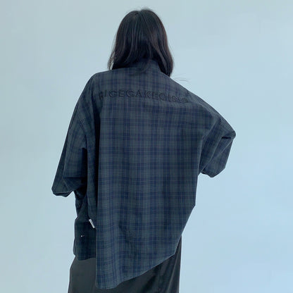 【トップス】春 秋 冬 アメリカン ヴィンテージ 加工 刺繍入り 長袖 シャツ 【FCシリーズ】