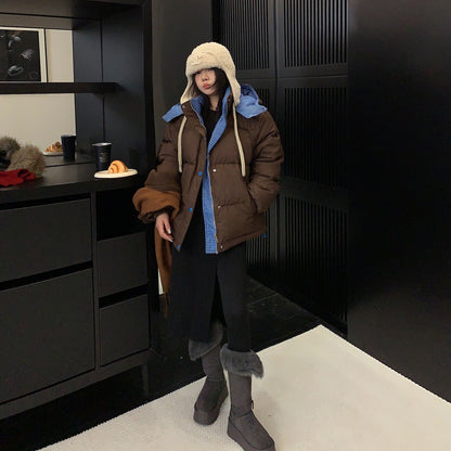 【アウター】リバーシブル 春 秋 冬 レトロ パン型ジャケット 綿入れコート 【FCシリーズ】