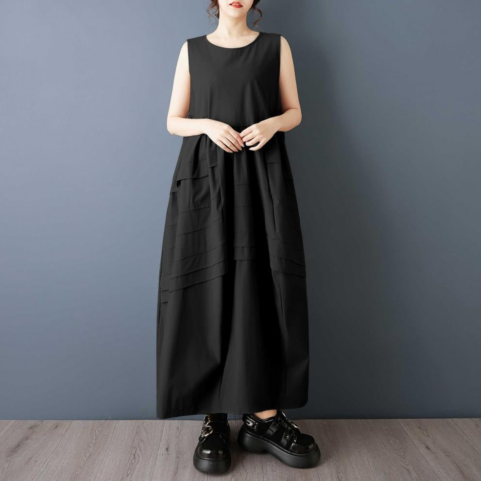 期間限定⭐60%OFF【ワンピース】大人可愛い ノースリーブ ワンピース 夏 ロング丈 タンクワンピ 大きいサイズ 涼しい 快適 ゆったり Aライン 新作 高見え きれいめ カジュアル【AHシリーズ】