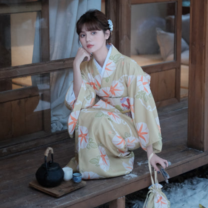 【ワンピース】夏限定 プリント 朝顔 浴衣 【SHシリーズ】