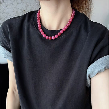 【🎁 B2G1｜先行スタート！】【グッズ】春 秋 夏  シンプル ローズチョーカーネックレス