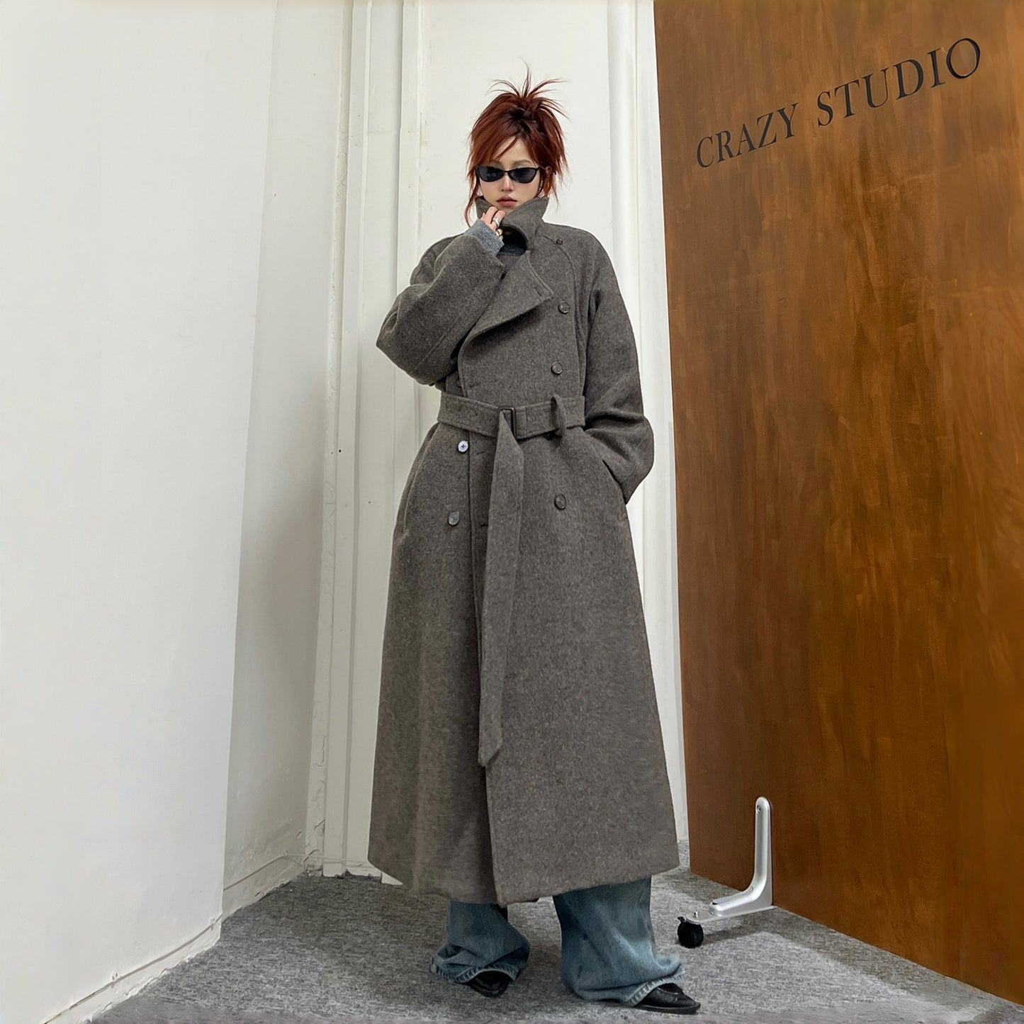 【アウター】高級感 気質よい スタンドネック 合わせやすい 秋冬 コート【FCシリーズ】