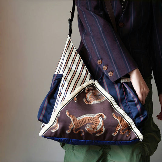 【バッグ】春 秋 夏 冬 ネオ中華風 大容量 斜めがけバッグ  【SHシリーズ】