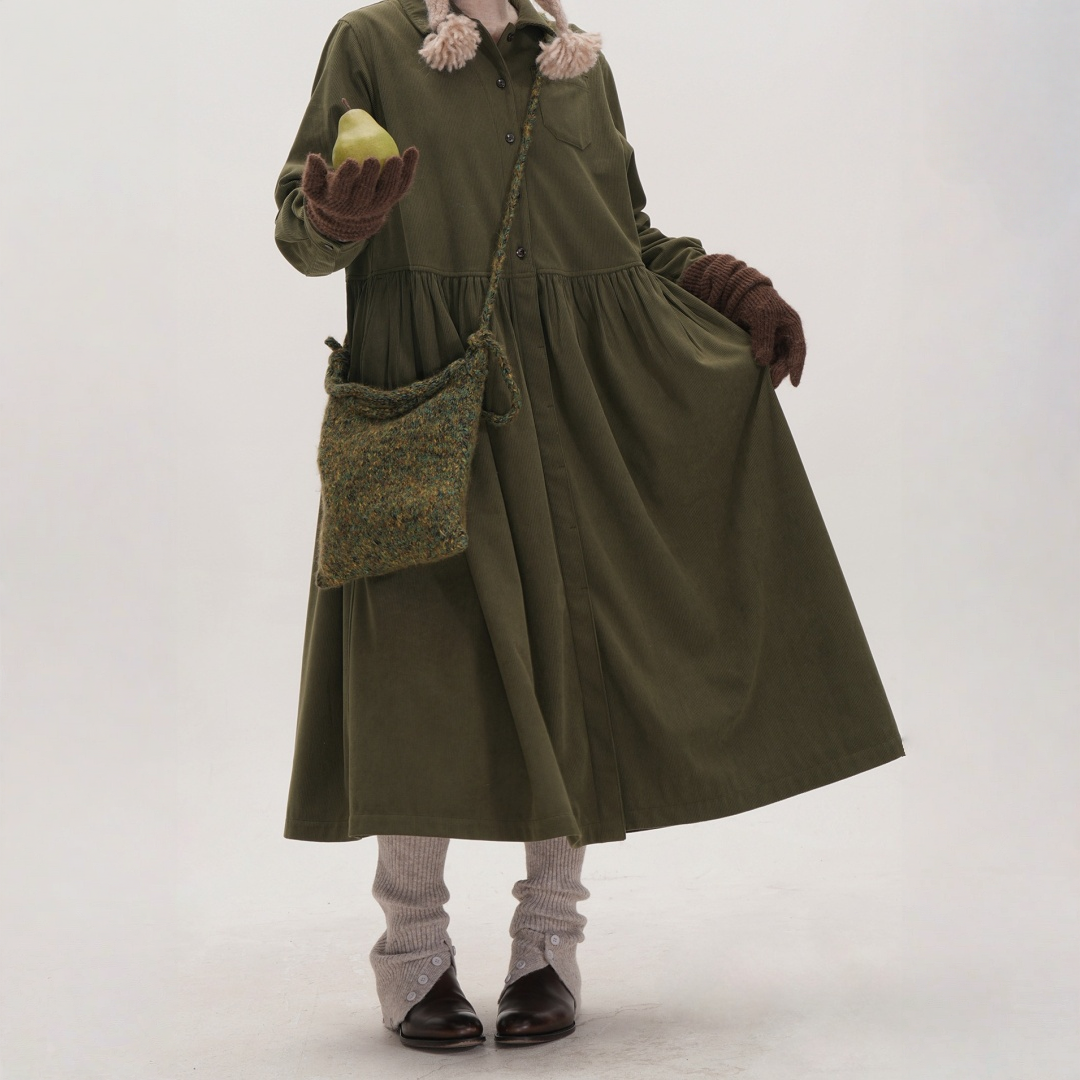 【ワンピース】春 秋 冬 レトロ 上品 通勤スタイル ウエストマーク 長袖 ワンピース 【JZシリーズ】