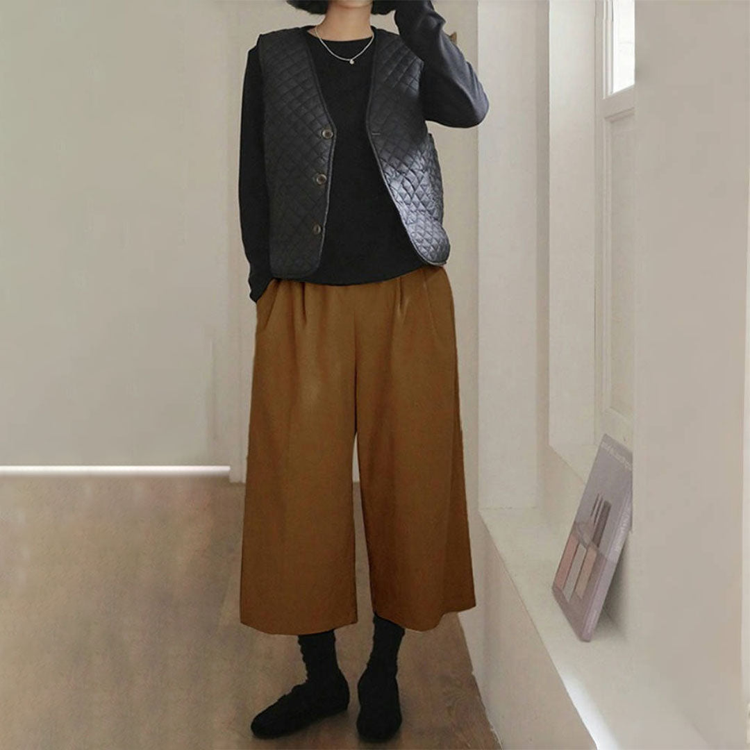 【24AW】【ボトムス】ゆったり プラスサイズ 裏起毛 厚い保温 パンツ