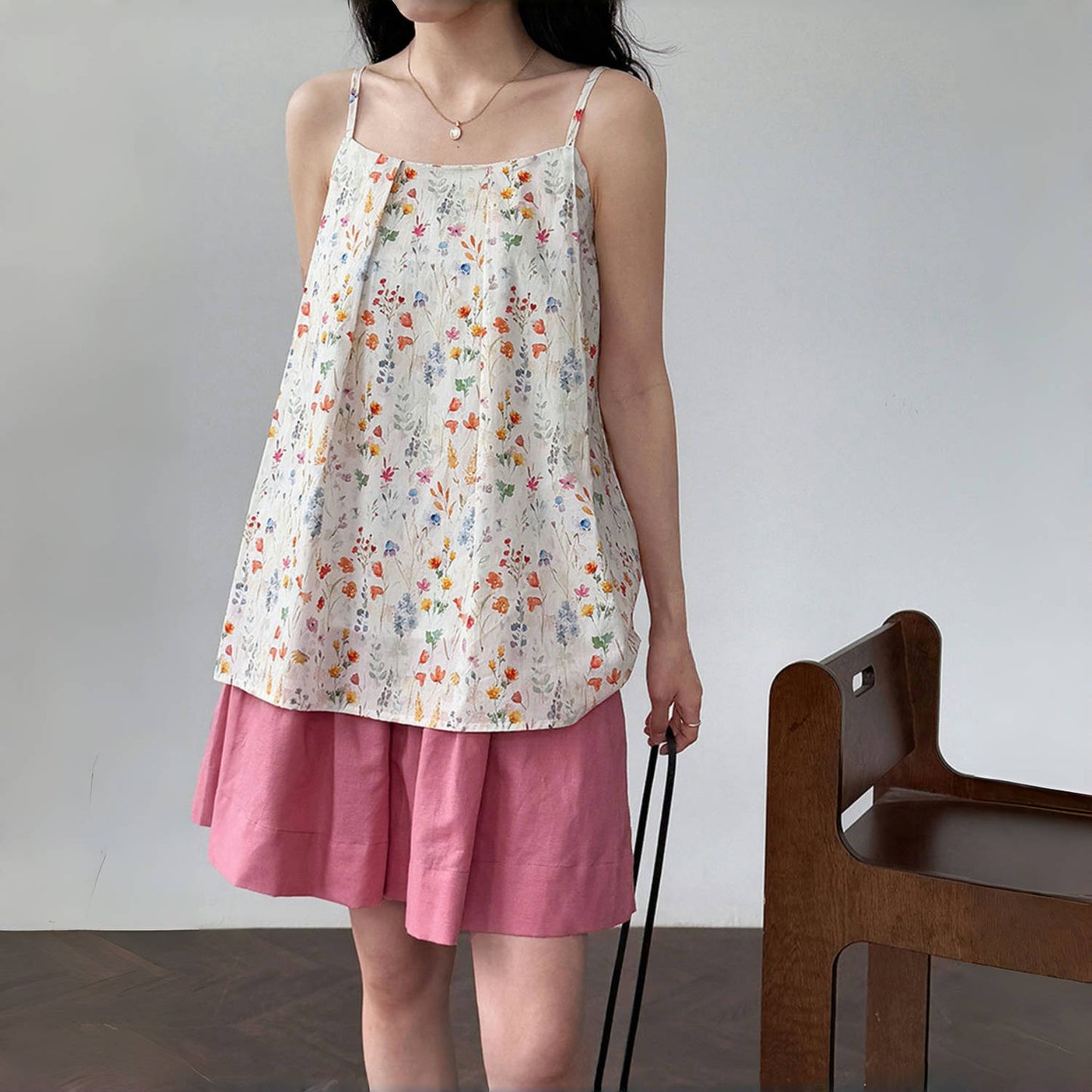 【トップス】夏 花柄 涼やか タンクトップ/キャミソール 【SHシリーズ】