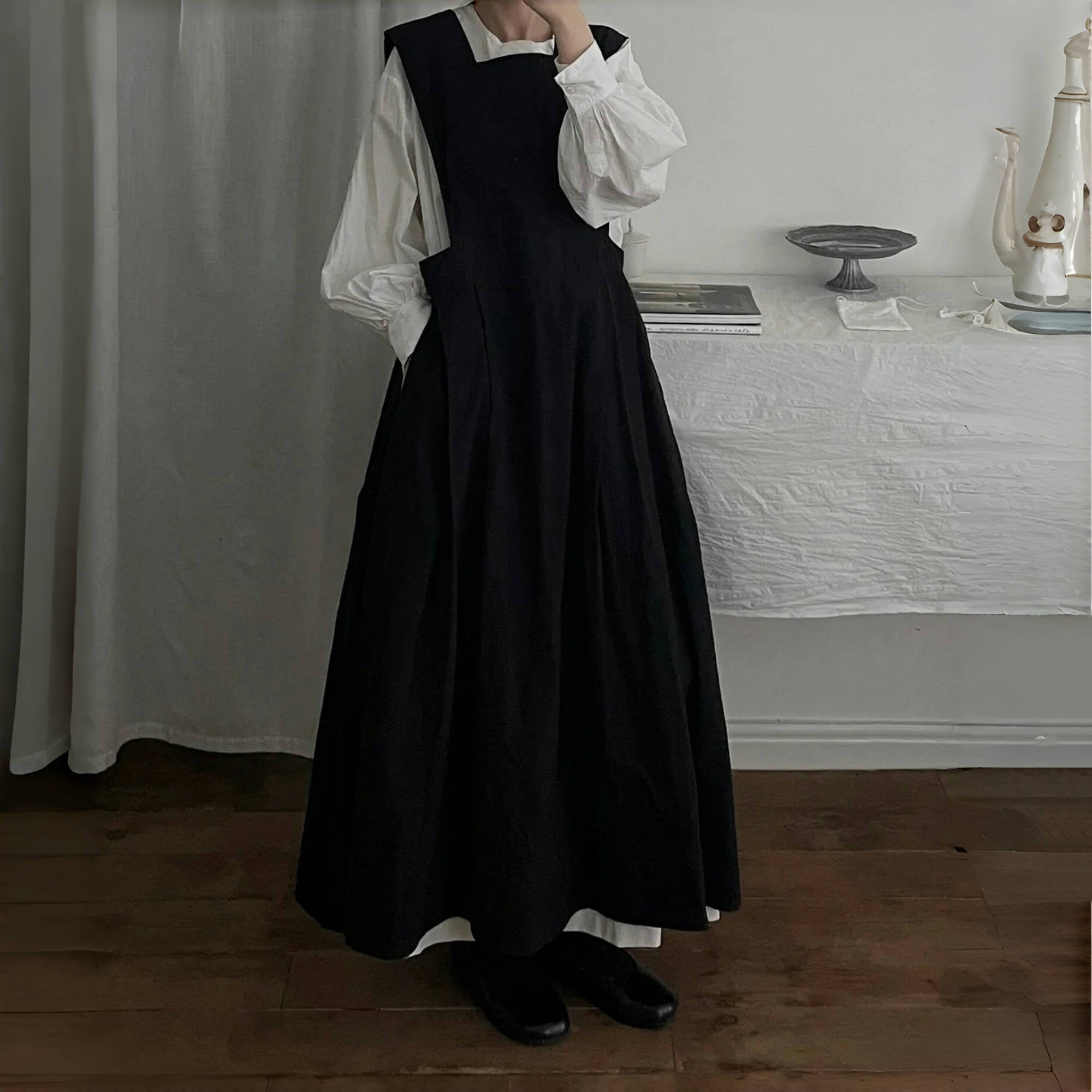 ワンピース】春秋冬 日系 スタイルアップ効果 ノースリーブ