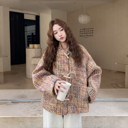 【アウター】スウィート ゆったり 高品質 海外トレンド カーディガン【SHシリーズ】