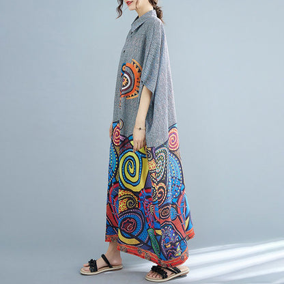 【ワンピース】特大サイズ レディース 夏新作 花柄 半袖 シャツワンピース ゆったり シルエット お腹カバー ロング丈 ミディワンピース
【SHシリーズ】