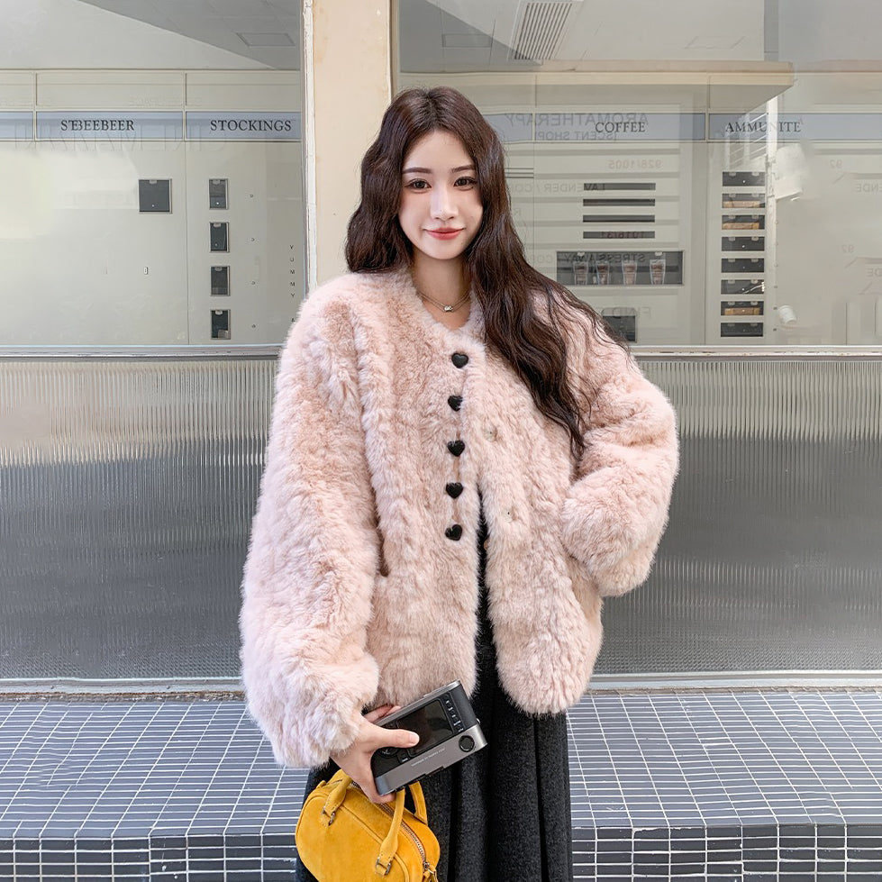 【アウター】大人可愛い 羊羔毛風フェイクムートンジャケット レディース 冬 ふんわり柔らか【JZシリーズ】