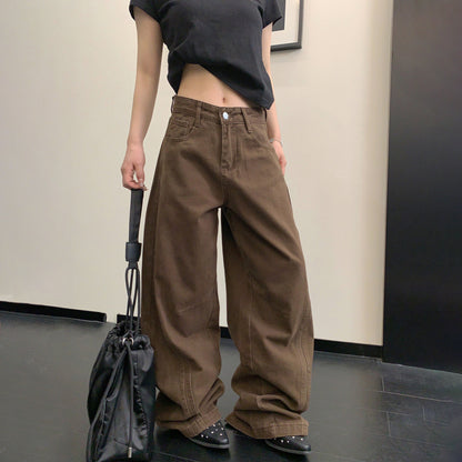 【ボトムス】アメリカンヴィンテージ ルーズシルエット ストレートパンツ レディース【FCシリーズ】