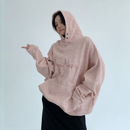 【トップス】春 秋 冬 カスタム素材 刺繍入り フード付き  パーカー 【FCシリーズ】