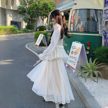 【ワンピース】気質よい 優しい 海外トレンド 合わせやすい フレンチ 長袖ワンピース【JZシリーズ】