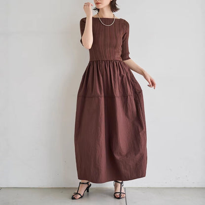 【ワンピース】【15～20日内発送】春 秋 夏 レトロ 切り替え ワンピース 【JZシリーズ】