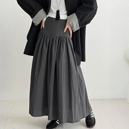 【ボトムス】春 秋 冬 無地 ステッチ入り フレアシルエット スカート 【JZシリーズ】