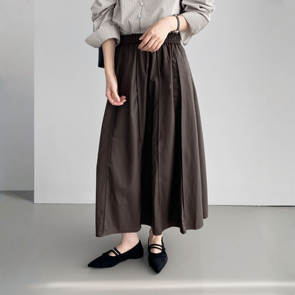 【ボトムス】エレガント プロテインレザー ハイウエスト スカート 【JZシリーズ】