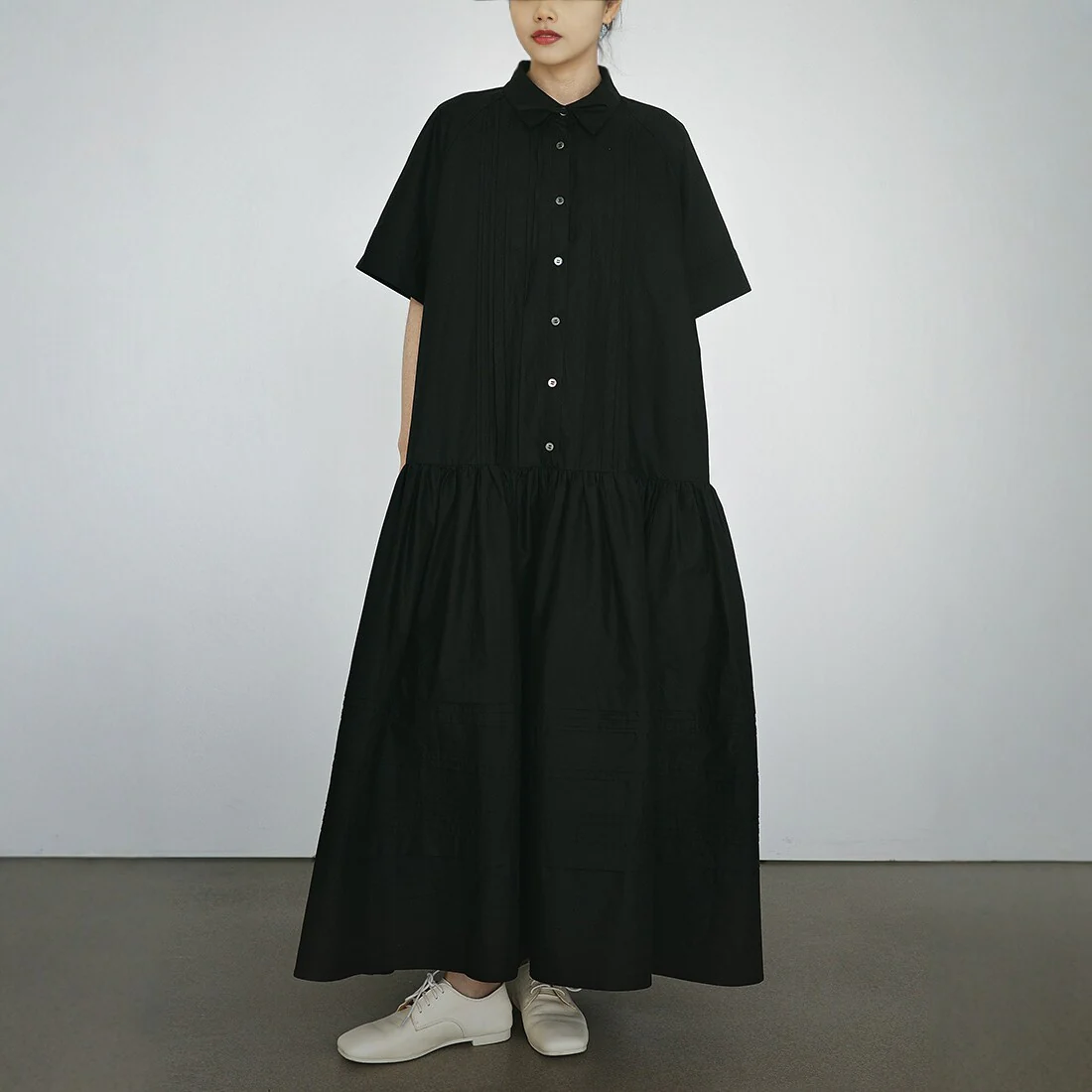 【ワンピース】シンプル 日系・上品 細見え 半袖 ワンピース 【JZシリーズ】