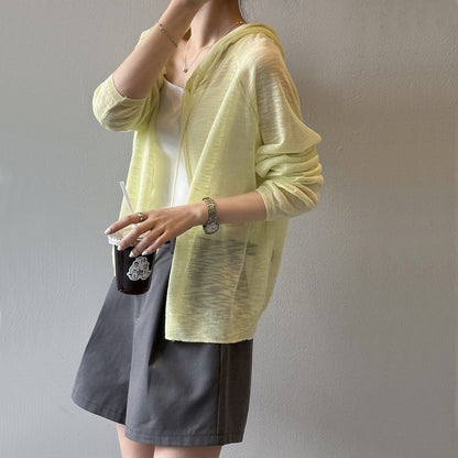 [外套] 夏季防曬連帽針織外套 [SN系列] 