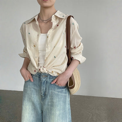 【トップス】カラフル おしゃれカジュアル UV対策トップス シャツ 【JZシリーズ】