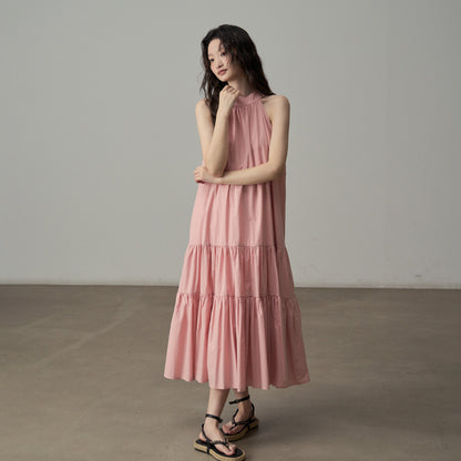 【ワンピース】フレンチエレガントなノースリーブキャミワンピース 夏のリゾートに◎ 体型カバー＆細見え効果抜群【JZシリーズ】