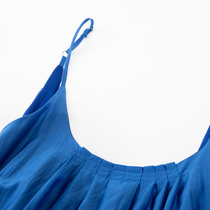 【ワンピース】【10～15日内発送】高級感 フレンチサマー 海辺リゾート ノースリーブキャミワンピース【JZシリーズ】