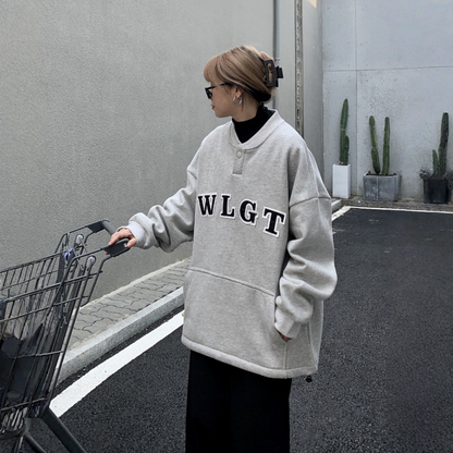 【トップス】刺繍 裏起毛 春 秋 冬 BF風 プルオーバー パーカー 【FCシリーズ】